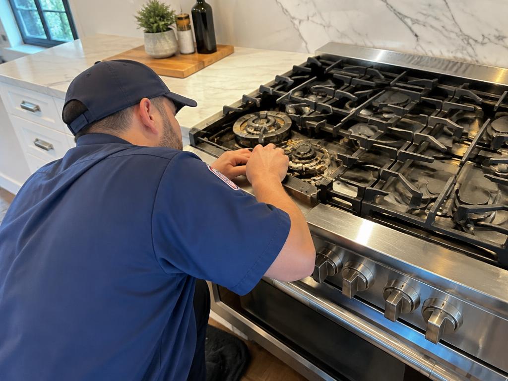Pro range burner repair